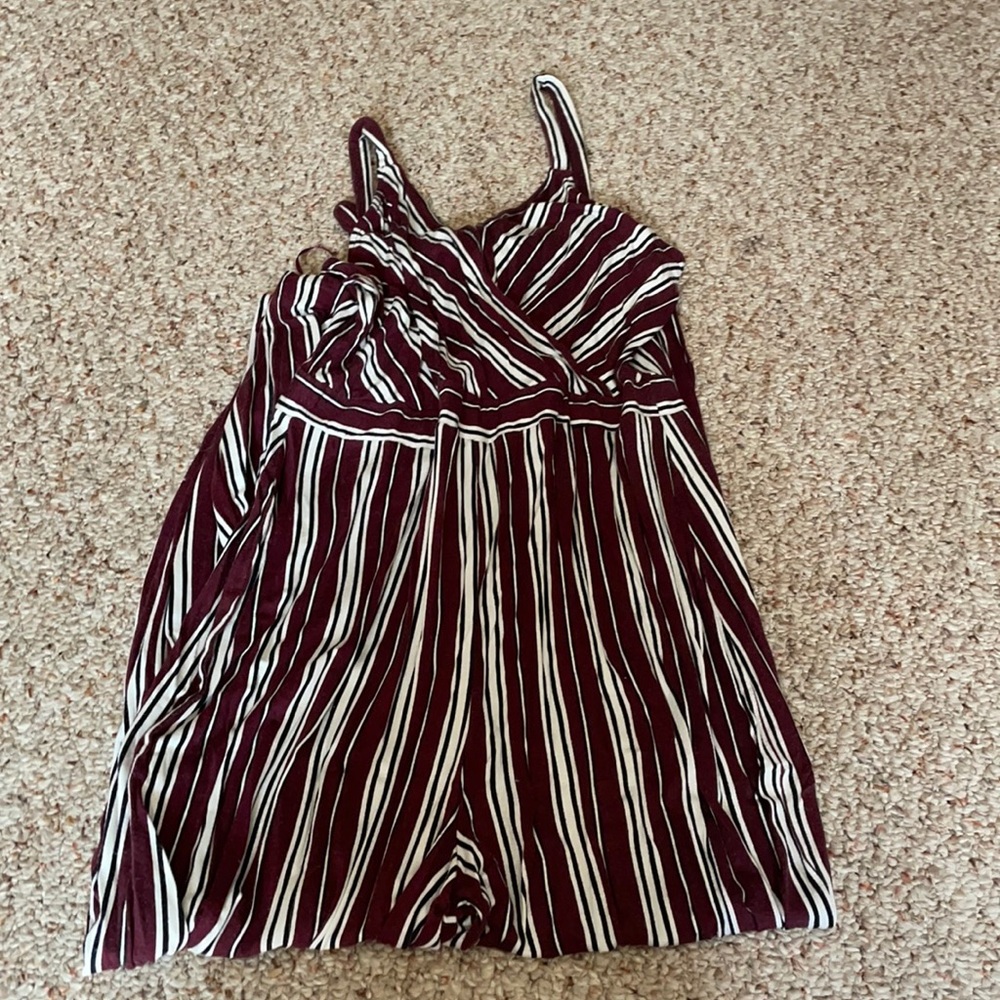 Striped jumpsuit worn once